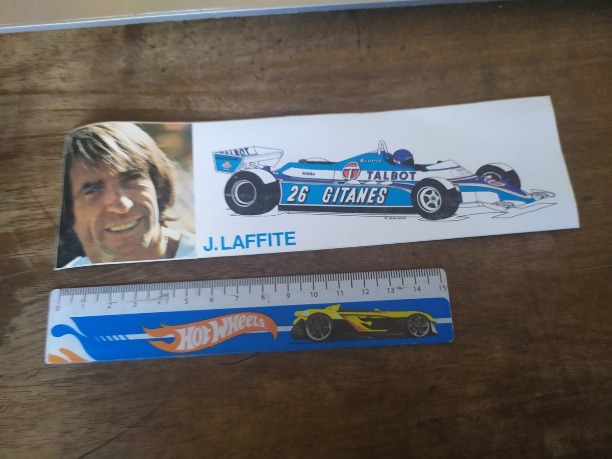 Autocollant Vintage Ligier Gitanes F1 – Sticker Publicitaire 80s – Original Italie
