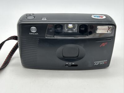 Minolta Freedom AF 10R Date - 35mm Film Camera Black Tested