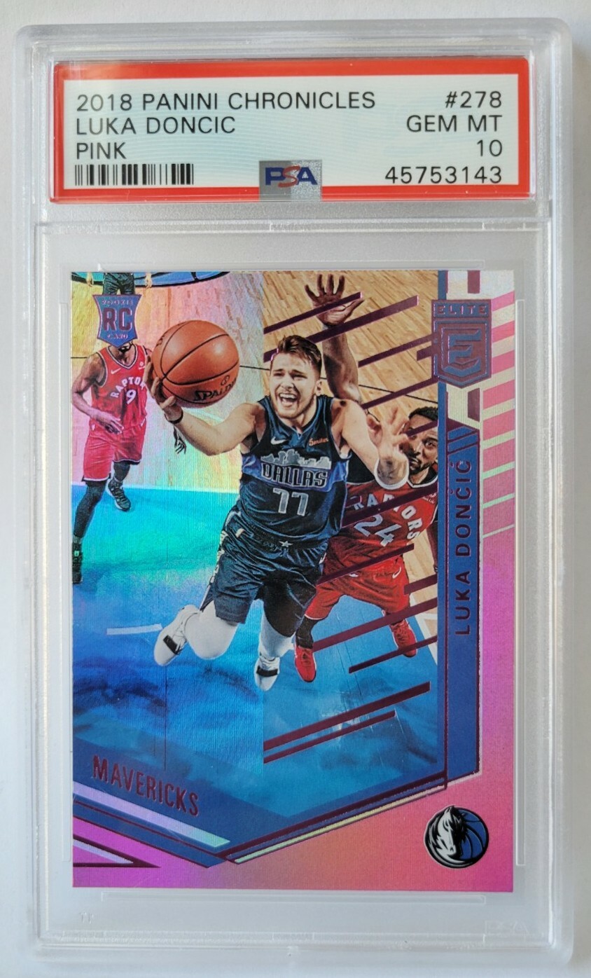 2018-19 Chronicles Luka Doncic Rookie RC **PINK** PSA 10 GEM #278 POP 94 |  eBay