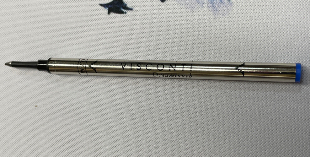 Qty 10 VISCONTI Rollerball Refills BLUE 0.7 AA40 Genuine Made In Italy