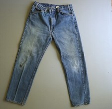 Vtg Levis 505 Jeans Orange Tab 36x30 Measure 33 x 29.5 Worn Fade Mens Denim