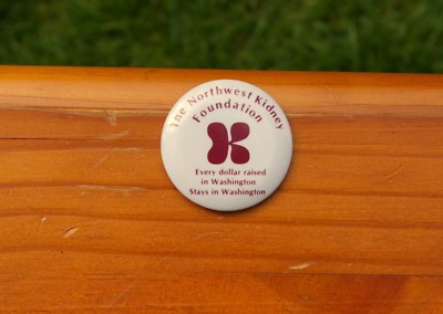 The Northwest Kidney Foundation Every Dollar Raised in WA 1 5/8'' Pinback Button