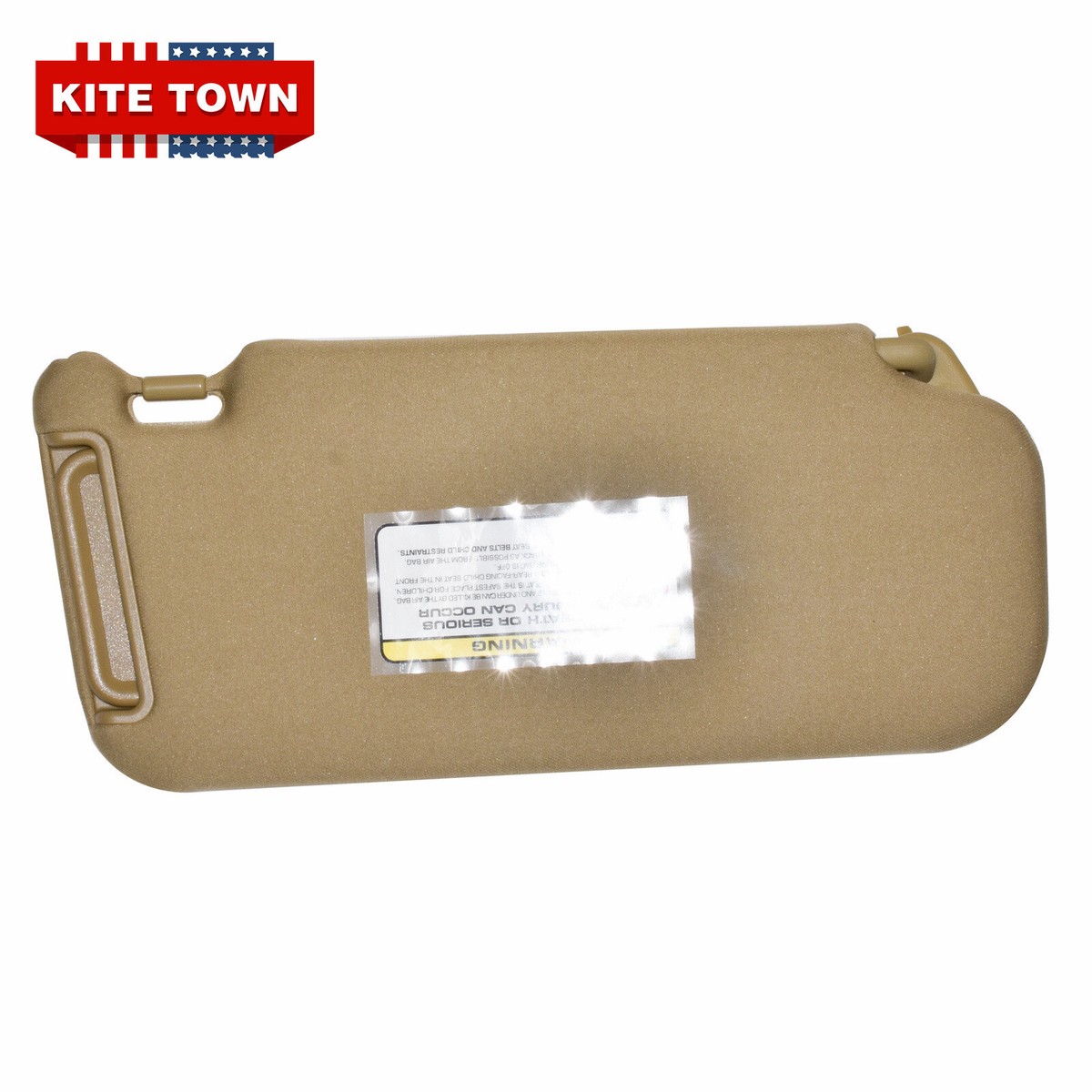 Dasbecan Beige Left Driver Side Sun Visor Compatible with Hyundai Sonata 2006 2007 2008 Replaces# 852013K010QD 852010A750QS