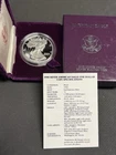 1990-S GEM PROOF American Silver Eagle Dollar w/ Box + CoA ASE $1 bullion 1 oz