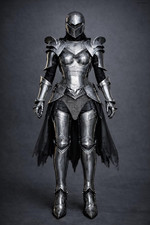 Female Dark Knight Armor | Gothic Steel Armor Set | Fantasy Warrior Queen Armor