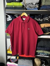    Lacoste Slim Fit Polo Burgundy Size 3XL