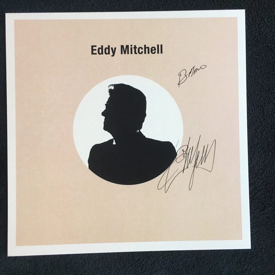 Lot vinyle + carte dédicacée EDDY MITCHELL - MES PREMIERES SEANCES "WESTERN" ! - Photo 3/4