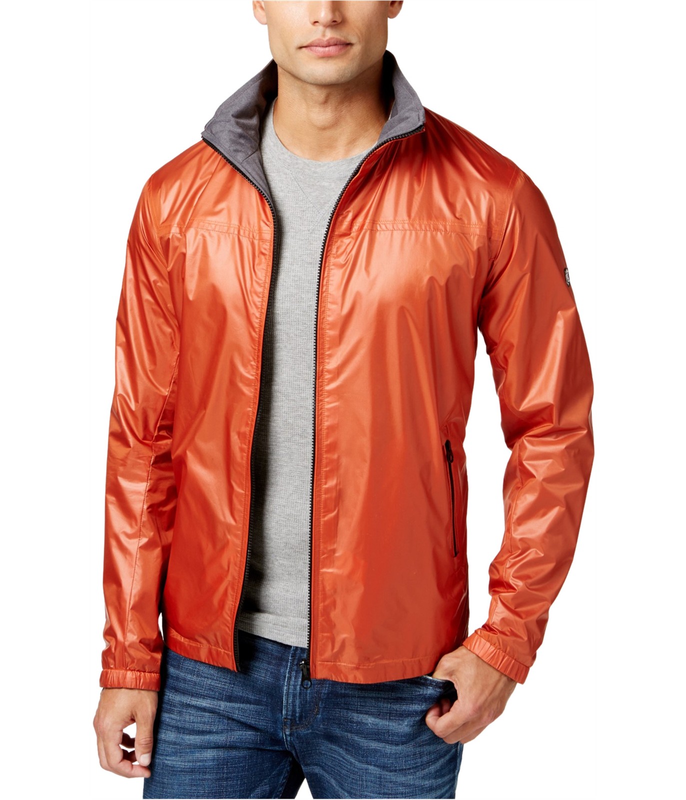 Point Zero Mens Reversible Jacket, Orange, X-Large