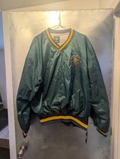 Vintage 90s Beverly Hills Polo Club Embroidered Spellout Pullover Jacket Green