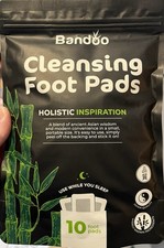Bandoo Detox Foot Pads Natural Ingredients Bamboo Vinegar Vitamin C 10 Patch