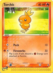 Torchic 73/109 EX Ruby & Sapphire Common Pokemon Card