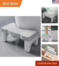 Ergonomic Toilet Stool for Healthy Squatting - Fits Standard Toilets 14-16  