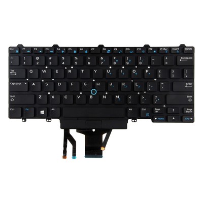 Teclado de repuesto con retroiluminación compatible con Dell Latitude