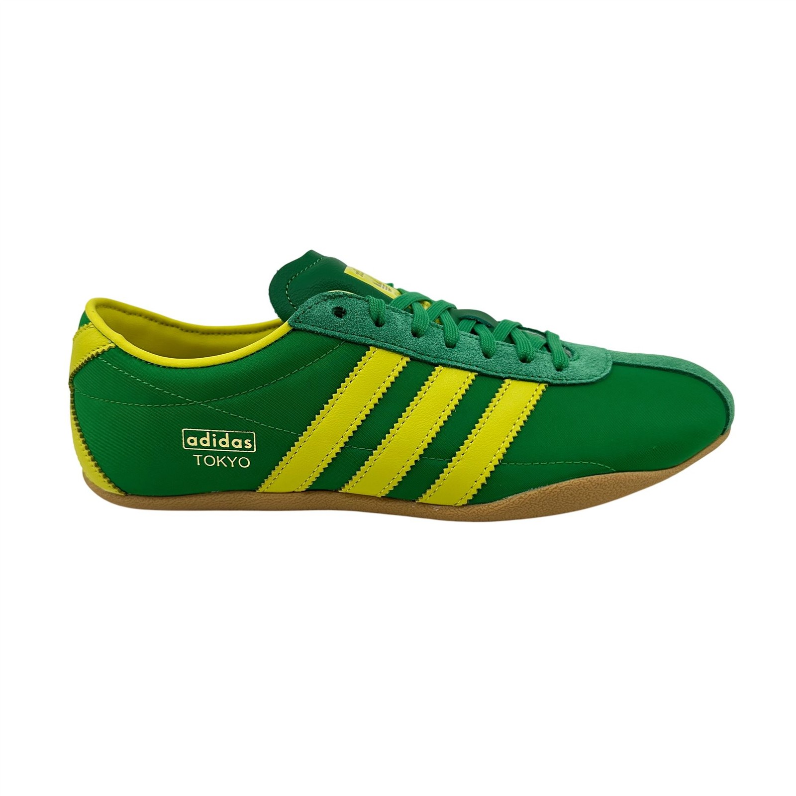 Adidas Tokyo Green Pure Sulfur Gold Womens Athletic Sneaker