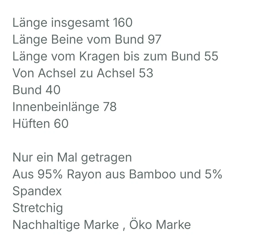 Eleganter Overall Einteiler von Les Lunes  aus Jersey in Schwarz TOP Gr. 38  - Bild 4 von 4