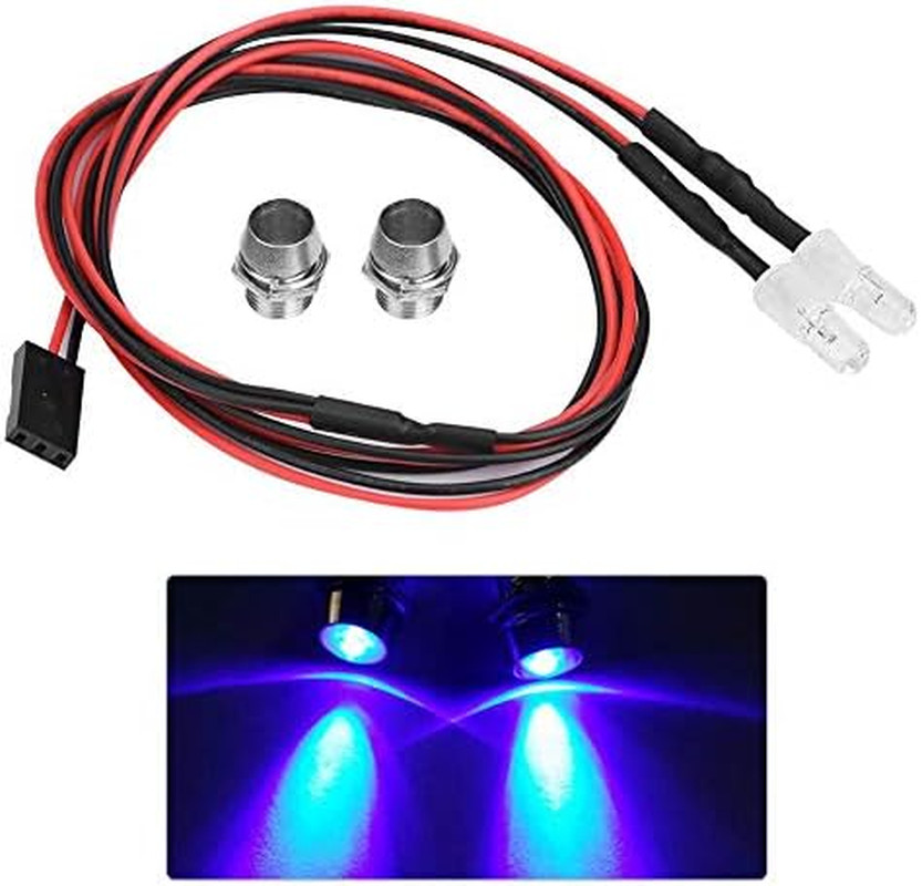 2PCS RC LED Light, 5Mm Headlights RC Accessory Headlight LED Lights for RC Car (