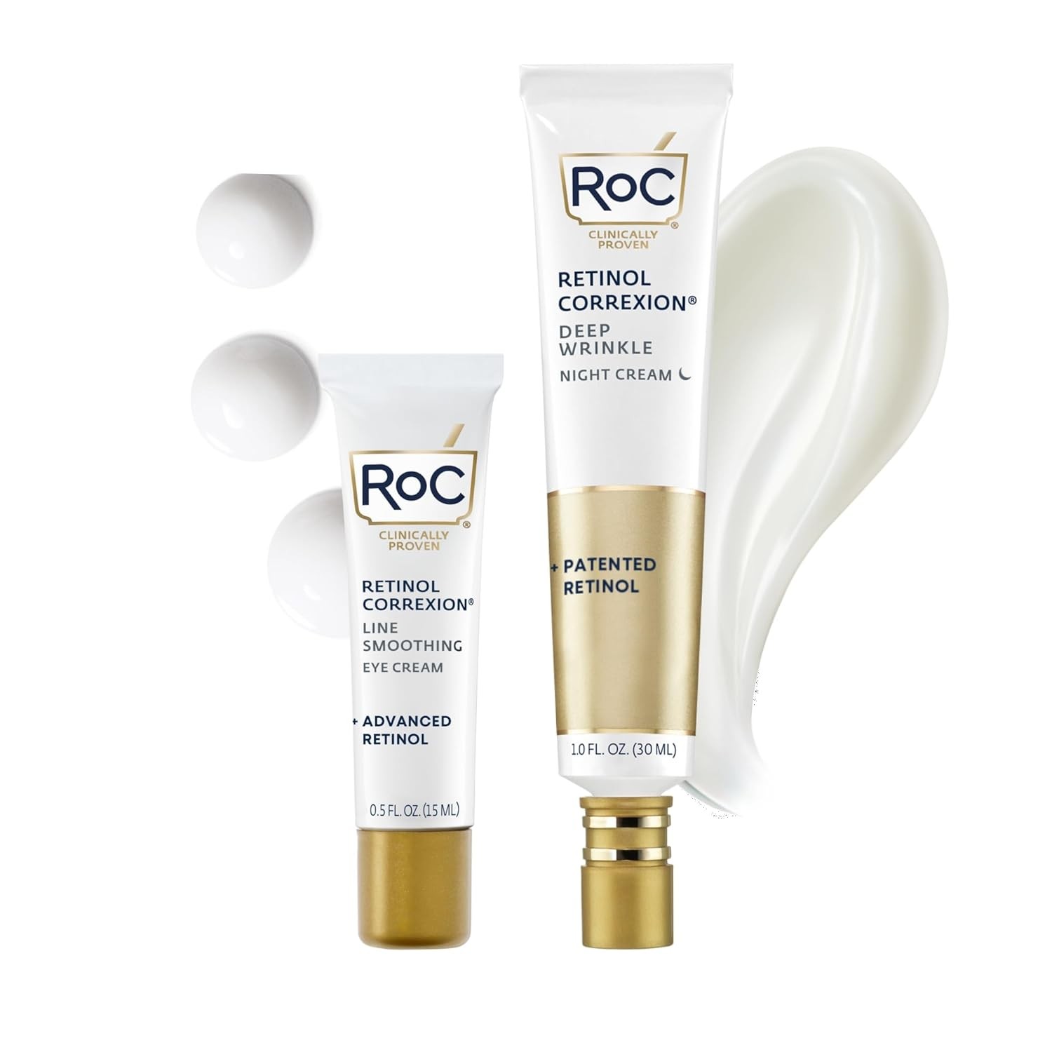 RoC Retinol Correxion Value Set Duo Deep Wrinkle Anti-Aging Night Face Cream