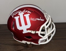 FERNANDO MENDOZA SIGNED INDIANA HOOSIERS MINI HELMET BECKETT BAS W/ HEISMENDOZA