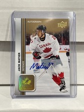 Jack Matier Auto 2023 Team Canada Juniors Atlanta Gladiators 