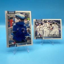 Ace 2026 Topps Series 1 Insert #M-28 Toronto Blue Jays Mascot & #113 Team Card