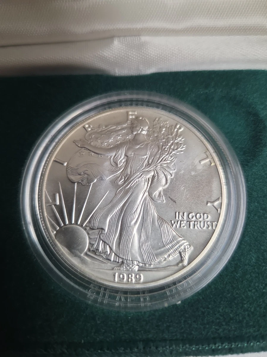 25+ American Eagle Uncertified 1989 Silver Bullion Coins for sale