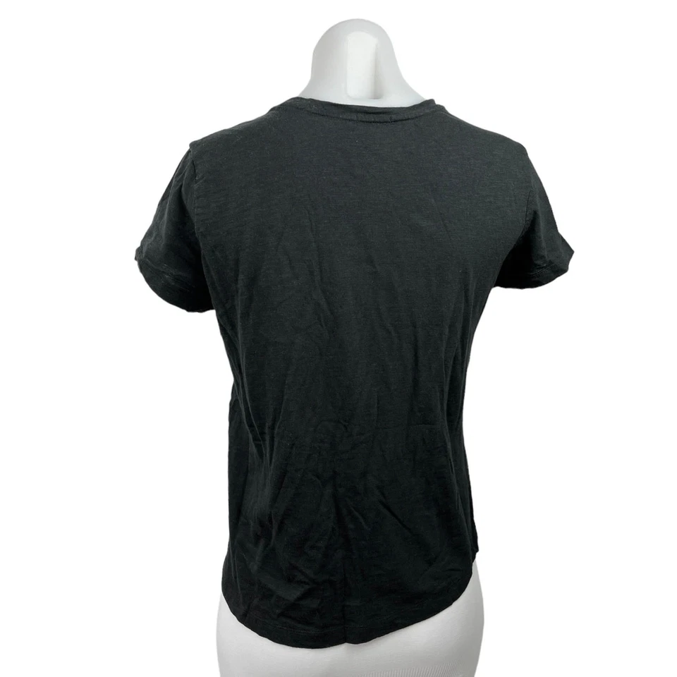 Terez Women's Black Crew Neck Short Sleeve Pullover Fitness T-Shirt Top Size S - Image 2 of 4