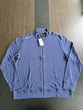 NWT RLX Ralph Lauren Golf Full Zip Knit Mockneck Jacket Navy Lightweight