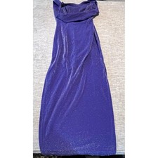 Vintage Scott McClintock Petites Purple Sparkle Evening Gown Size 8 Made in USA