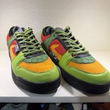 Size 13 Custom Bull Airs TMNT II Arcade Sneakers Artist Series Lavigne Out of 50