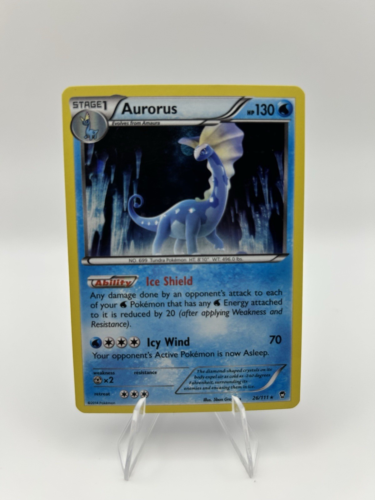 Aurorus holo #26/111  Pokemon 2014 XY Furious Fists LP