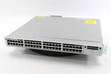 Cisco WS-C3850-48U-S 48-Port Gigabit Switch w/ 1x 1100WAC PSU & Blank Module