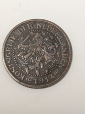 1914 NETHERLANDS 2 1/2 CENT - RARE DATE Coin 