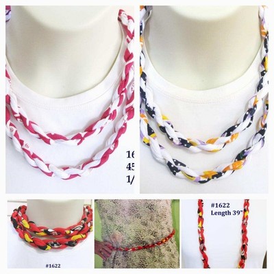 Unique! Wear As Necklace, Choker or Belt 45'' w Magnetic Clasp 1631 1634