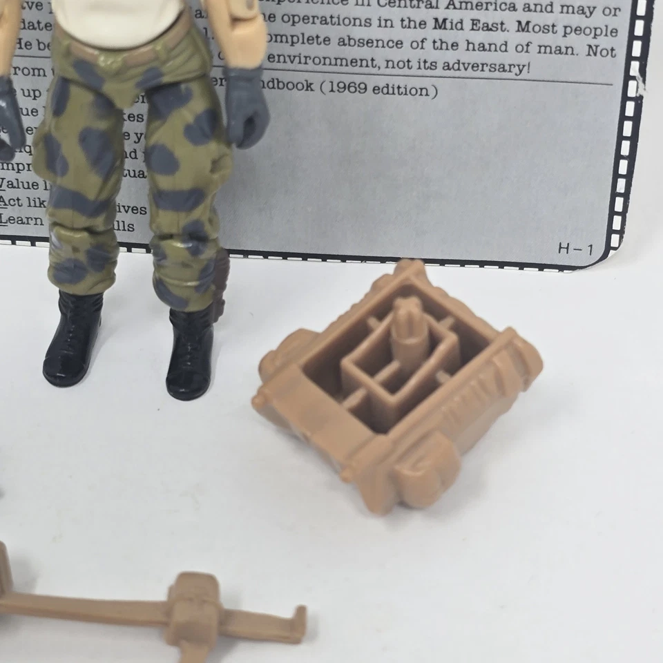 Outback V1 1987 G.I. Figura de acción Joe tarjeta de archivo suelta vintage Hasbro Foto 3 de 4