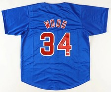 Kerry Wood Signed Chicago Cubs Jersey (JSA) Rookie Record 20 K's 05/06/98