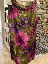 Jessica Howard Sleeveless Dress, Size 14, Rhinestone neckline, lined