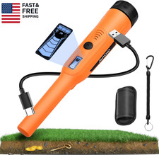 Rechargeable Metal Detector Pinpointer for Adults Kids - IP68 Full Waterproof Ha