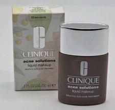 Clinique Acne Solutions Liquid Makeup  12 Fresh Clove D  1 oz NIB