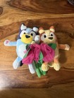 Bluey And Bingo Plush Set Of 2 Rose Bouquet Flowers Valentines Day  — photo 1