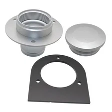 Aluminum Remote Fuel Tank Filler Neck Comes with Gas Cap and Weld-on Steel 