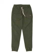 CHAMPION Mens Joggers Casual Trousers XS W30 L29 Khaki Cotton DO24