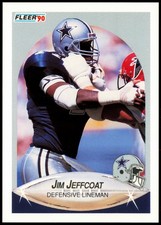 1990 Fleer #390 Jim Jeffcoat