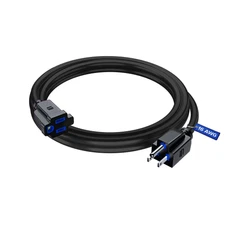 Extension Cord 6 Ft Black Power Cords Indoor 16 Gauge Wire SJTW Heavy Duty ET...