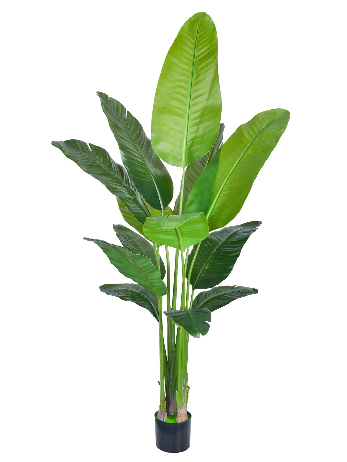 Artificial Bird of Paradise Fake Areca Palm Tropical Faux Plant