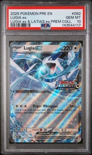 2025 POKEMON PRE EN-PRISMATIC EVOLUTIONS #082 LUGIA EX PSA 10