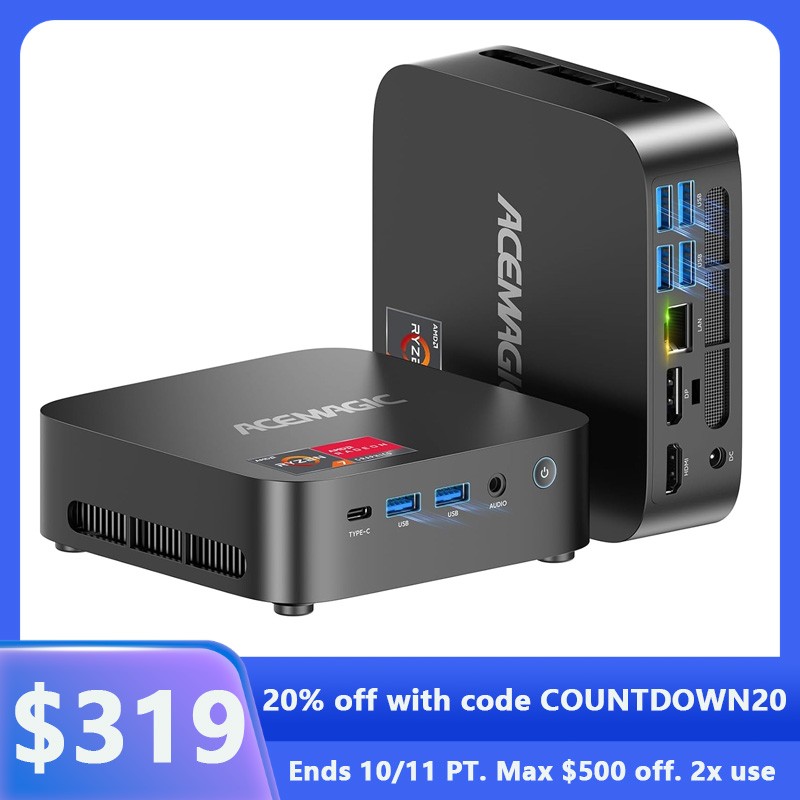KAMRUI E3B Mini PC Windows 11 Pro Computers,AMD Ryzen 7 7430U,16GB RAM 512GB SSD
