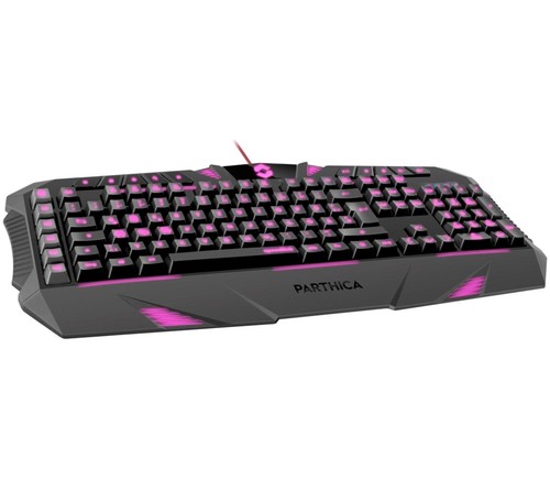 Speedlink Parthica USB Jeux Clavier Qwerty LED Italie It Ita Keyboard-Layout - Afbeelding 3 van 7