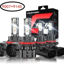 For Ford F 250 Super Duty F 350 2001-2004 LED Headlights+ Fog Lights 6000K Bulbs