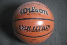 Wilson Evolution Indoor Game Basketball 29.5  Official Size 7 Microfiber Composi
