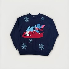 Disney Parks Lilo  Stitch Holiday Christmas Sweater Adult Sz Large Rare